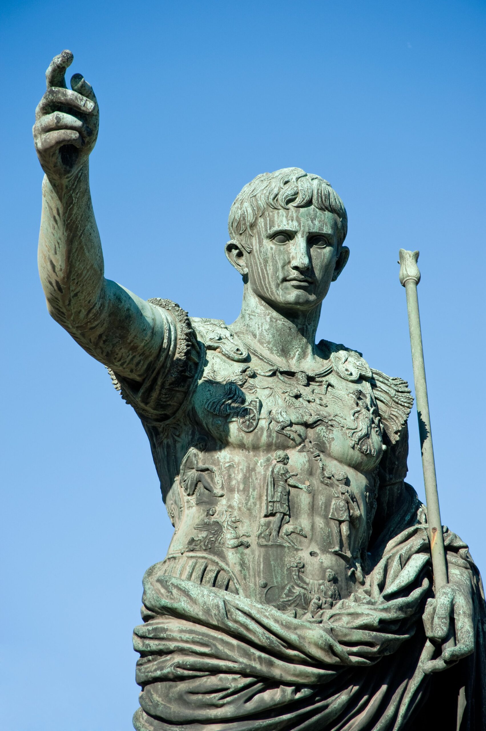 A Bronze Statue of Octavian Later Know as Augustus