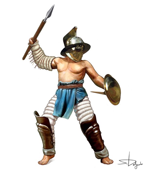 hoplomachus type gladiator Rome