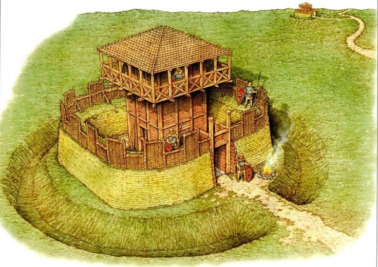 Single Roman watchtower used for surveillance and early warning of enemy movements along military frontiers