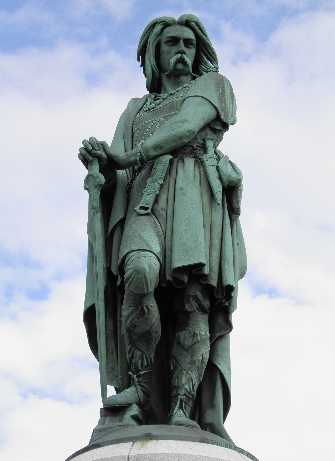 Statue of Vercingetorix, the Gallic leader who united tribes against Rome during the Gallic Wars led by Julius Caesar