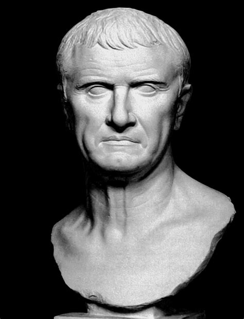 Marble statue of Marcus Licinius Crassus, Roman general who fought Spartacus during the rebellion