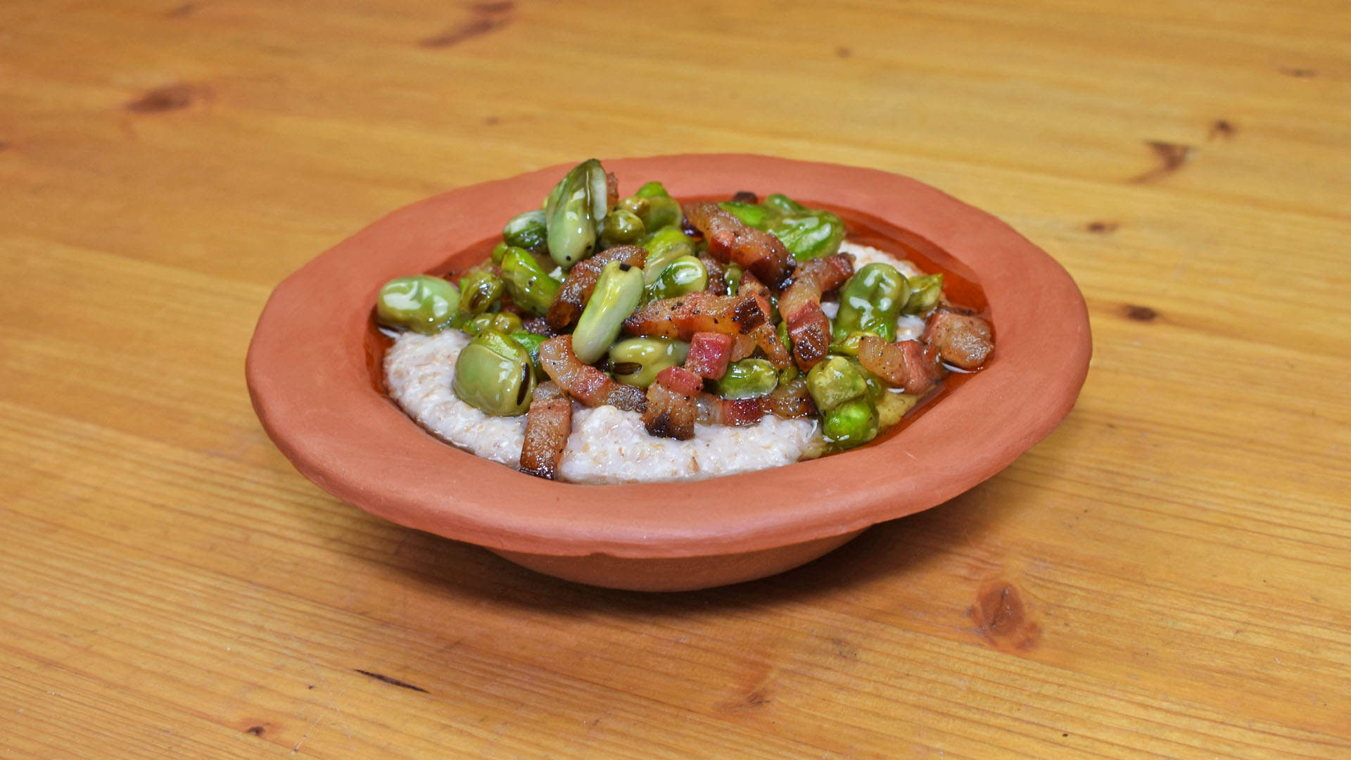 Roman puls, a traditional porridge made from grains and enjoyed in ancient Rome